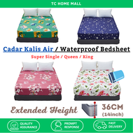 Cadar Kalis Air Waterproof Premium Fitted Bedsheet Single / Queen / King Mattress Protector