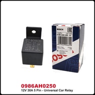 Universal Automotive Car Relay 12V 30A 5 Pin Bosch Relay 0986AH0250