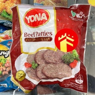 YONA BEEF PATTIES 500 GR BURGER SAPI PATTY BURGER SAPI
