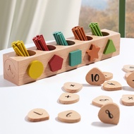 SG LOCAL Boho Spindle Box Matching Colour Montessori Early Education Children Wooden Toys