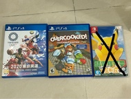 PS4 & Switch 遊戲 Pokémon lets go / 東京奧運 / overcooked