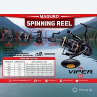 MAGURO SPINNING REEL Viper BG /BR/SB- POWER HANDLE Model 1000 2000 3000 4000 5000 6000. Fit untuk me