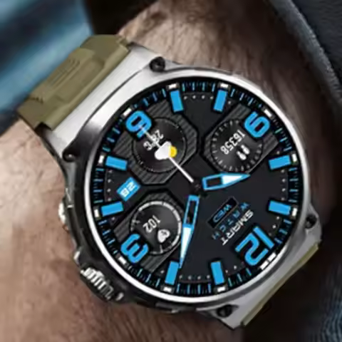 Smart Watches 1.85”Waterproof Rugged For Oppo F5 VIVO X90 5G Infinix Hot 6 Pro Realme X9 Pro Men Sma
