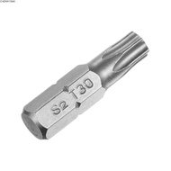 CHERRY3WK 1pc Torx Bits, T6-T40 25mm Length Screw Driver Bit, 1/4 Inch Hex Shank S2 Alloy Steel 6 Po