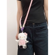 Fun pink angel wings KT doll mobile phone case DIY Fun pink angel wings KT doll phone case DIY Diago