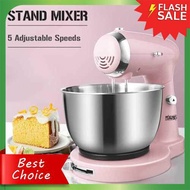 BEST SELLER Stand Mixer Food Mixer Kitchen Electric Mixer Dough Mixer with 3.2L Stainless Steel Bowl Dough Hook Beater (Pink)