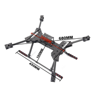 RCtosky new F680 all carbon fiber ZD 680 foldable arm aircraft frame kit PIXHAWK Ardupilot Flight Co