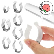 YRBWDYZDH 5Pcs Spring Terry Clip, Base Tool With Rubber Protection Lamp Tube Clip, Durable T3/T4/T5/