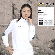 เสื้อแจ็คเก็ตสปอร์ตMa-i มีแถบที่แขน เนื้อผ้าพรีเมี่ยมเย็นใส่สบาย
