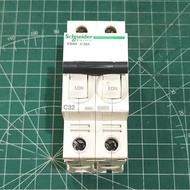 MCB SCHNEIDER iC65N C 32A 2P C32 32 Ampere 2 Pole