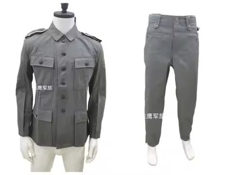 WW2 GERMAN WH EM HBT M43 FIELD military UNIFORM SET TUNIC AND TROUSERS