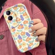 Casing Hp VIVO Y17S Y36i 5G G2 5G Mobile Phone Case Unique And Beautiful Flower Pattern Casing Protective Cover Case Creative Softcase