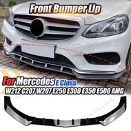 Front Bumper Lip Splitter Diffuser Spoiler For Mercedes Benz E Class W212 E200 E250 E300 2013 2014 2
