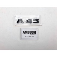 Mercedes Benz A45 Emblem Logo Matte Black Badge Benz AMG Universal A 45 A Class Matt Black