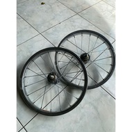 16 Inch Chrome Front and Rear Bicycle Wheelset
