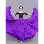 Dance Skirt Dance Performance Costume 720 Degree Dance Large Swing Skirt Double Chiffon Skirt Square