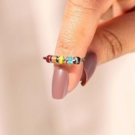Your Anxiety is Liing Enamel Fingertip Ring European American Temperament Decompression Anxiety Ring