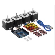 CNC Shield + for R3 Board +4X A4988 Stepper Motor Driver +4X 4401 Stepper Motor Kit Parts Accessorie