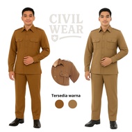Men's Long Sleeve CIVIL Servant Uniform Set, CIVIL Servant Uniform, Teacher Uniform (Premium) CIVIL 