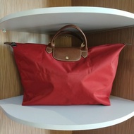 LONGCHAMP La Pliage Original second branded Red Large