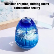 [Glg] Eggshell Volcanic Eruption, Floating Sand Volcanic Eruption Ornament, Acrylic Crystal Liquid T