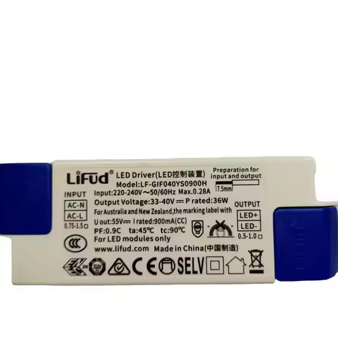 No flicker LED Driver Lifud 36W 900mA DC 33-40V AC220-240V LF-GIF040YS0900H LED Power Supply Flicker
