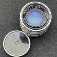 carl zeiss jena M42 紅T 銀色17片 迷你版 原裝前蓋 biotar 58/2
