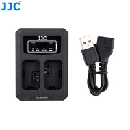JJC Dual USB Charger for NP-FW50 Battery of Sony Camera ZV-E10 A6000 A6100 A6300 A6400 A6500 A5000 A