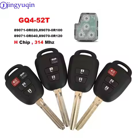 jingyuqin FCC: GQ4-52T Keyless Remote Car Key For Toyota Rav4 Highlander Sequoia Tundra Tacoma 2013-