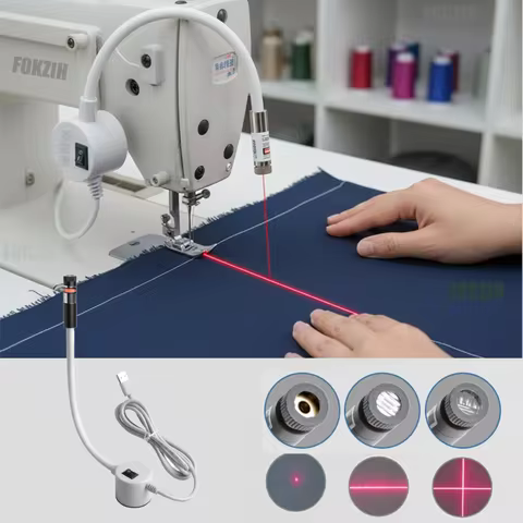 Red Laser Positioning Quilting Tool Usb Sewing Machine Quilting Lamp Adjustable Node/line/crosshair 