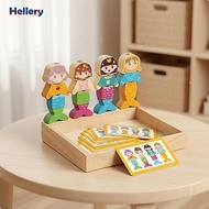 [Hellery] Mermaid Puzzle Educational Expression Matching Block Game Improves Emoji