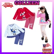 READY STOCK 🇲🇾 Kids Girl Pyjamas Doll Pajamas Set Baju Tidur Budak Baju Tidur Kanak-kanak 1-6years [