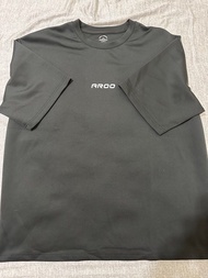 AROO-OVERSIZED機能短袖訓練上衣(黑）