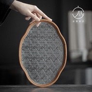 Japanese Begonia Glass Pot Tea Tray Retro Bamboo Tea Tray Household Dried Fruit Tray Storage Tray