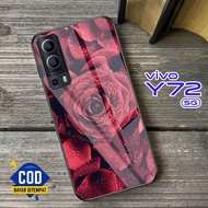 HP (J65) Casing VIVO Y72 5G Glass Case - VIVO Y52 5G - VIVO Y72 CASE - NEWEST VIVO Y52 - Glass Softc