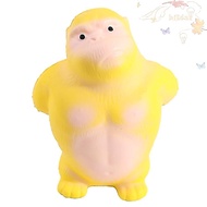 BLISS Squeeze Vent Gorilla, Orangutan Yellow Squeezing Monkey Toys, Monkey Toy Elastic 16cm Funny So