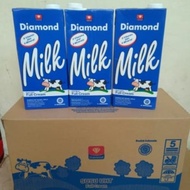 Susu Diamond UHT Full Cream Plain 1 karton