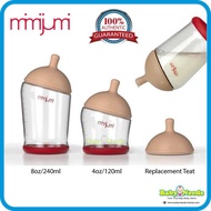 huggies Mimijumi Baby Feeding Bottle 4oz/120ml or 8oz/240ml or Replacement Nipple Teat