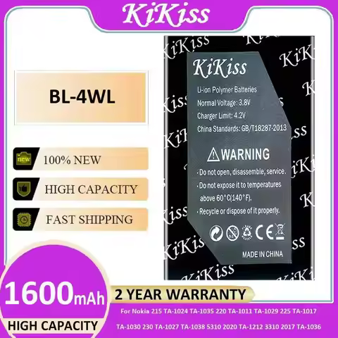 Battery BL-4WL For Nokia 215 TA-1024 TA-1035 220 TA-1011 TA-1029 225 TA-1030 230 TA-1027 TA-1038 531