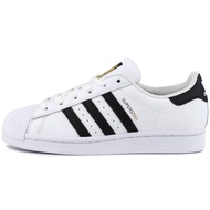 adidas | รองเท้าอาดิดาสสำหรับผู้ชายและผู้หญิง รองเท้าผ้าใบสีขาวทรง Trefoil Superstar Shell-Toe พร้อม