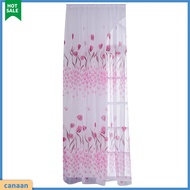 canaan|  1 Sheet Window Gauze Rod Pocket Design Pastoral Translucent Beautiful Printing Sheer Curtain Home Decoration