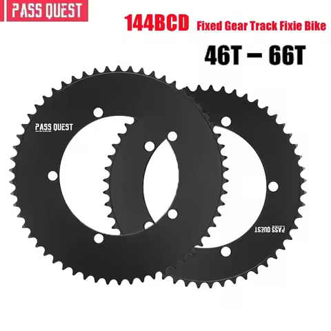 144BCD Fixed Gear fixie Round Chain ring Track Bike 46T-66T Tooth 144 bcd special single speed gear 