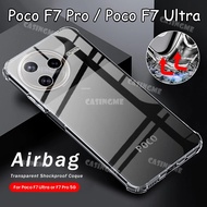For Poco F7 Pro F7 Ultra 5G 2025 Airbag Clear Phone Case Shockproof Lens Protector Casing For Poco F