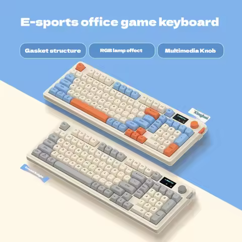 LANGTU L98 Silent Keyboard Bluetooth 2.4g Wireless Wired Competitive Gaming And Office Typing Spheri