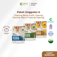 GASOL Paket Unggulan A - Tepung Beras Putih Kacang Hijau dan Jagung