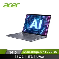 宏碁 ACER Swift 14 高通AI筆電 14.5" (Snapdragon X1E 78100/16GB/1TB/UMA/W11) SF14-11T-X5F7燦坤線上購物