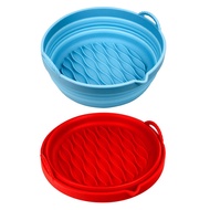 Foldable Silicone Air Fryer Liners, Reusable Non-Stick Air Fryer Liners, Heat Resistant Silicone Air Fryer Accessories