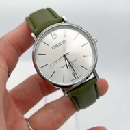 (พร้อมกล่อง) นาฬิกาข้อมือcasio  นาฬิกาคู่รัก สายหนัง นาฬิกาแฟชั่น  สีสัน สดใส ( ขนาด 36 mm )นาฬิกาผู้ชาย นาฬิกาผู้หญฺิง