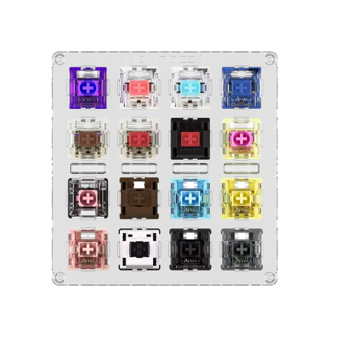 Akko x MonsGeek Acrylic 16-key Switch Tester Linear/Tactile/Clicky/Silent Switches