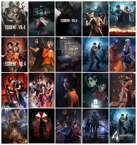 Resident-Evil 2 Game Film Diamond Painting Accessories Hot Classic Movies Cross Stitch Embroidery Pi